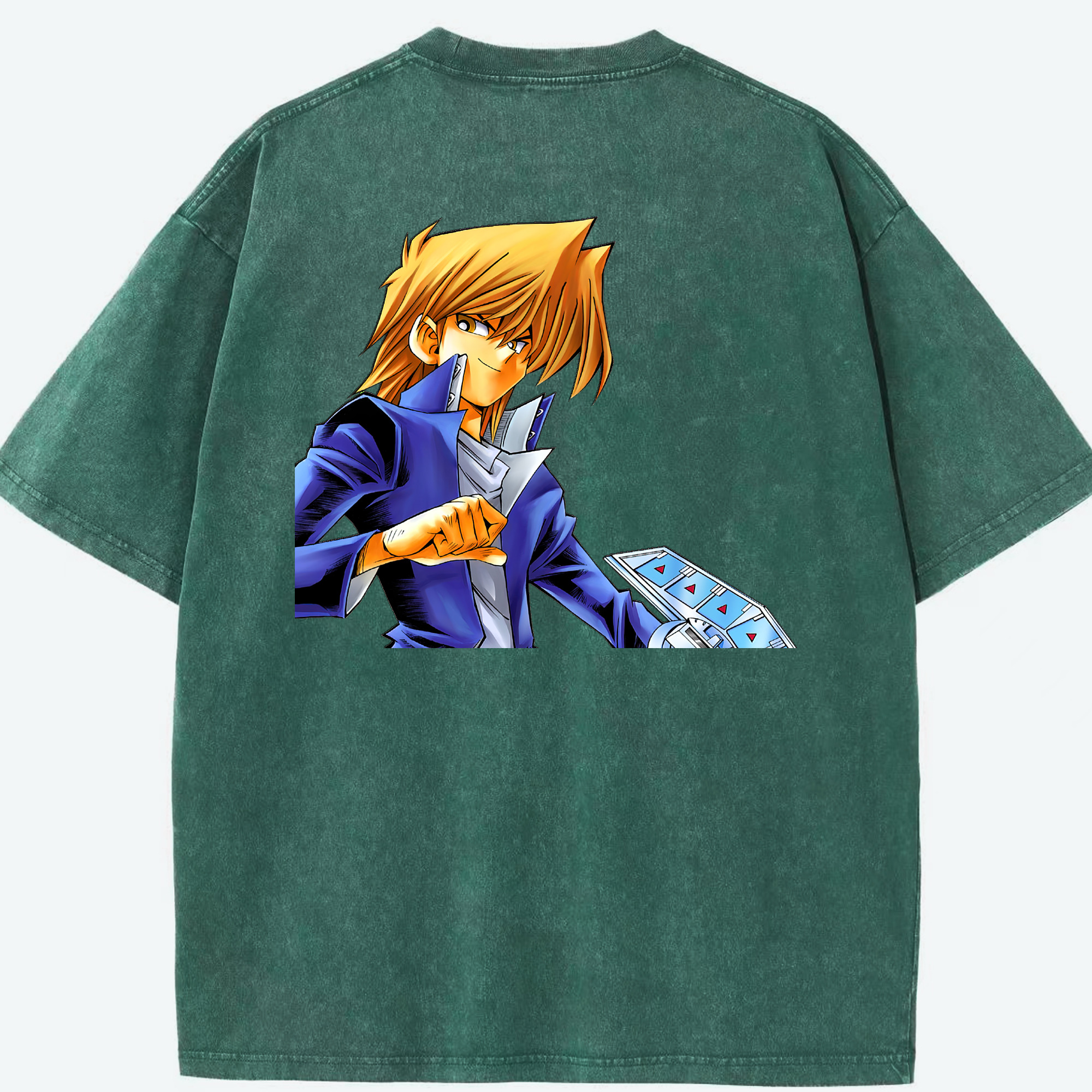 （画像用） 遊☆戯☆王 Yu-Gi-Oh! 綿100% ヴィンテージ風 半袖Tシャツ（背面プリント）